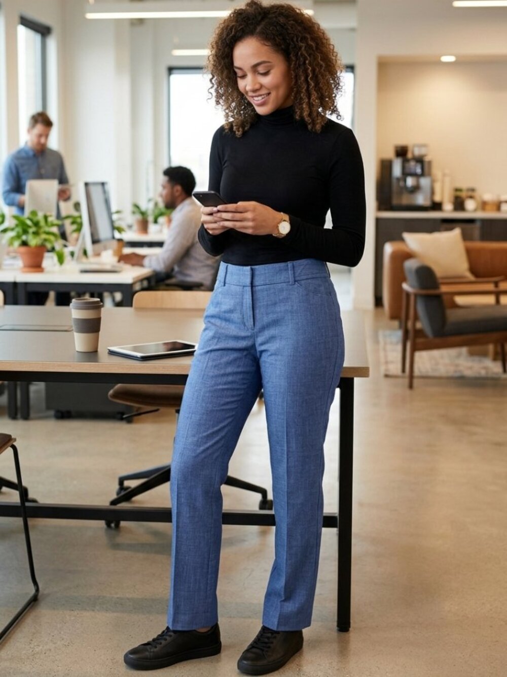 ny & co dress pants NWT New York Company 7th Avenue Blue Heathered Trousers Size 14 size:7 - 8 Yrs making them ideal for fit:BOXY Straight leg pants Short Dinner Gown Inspo